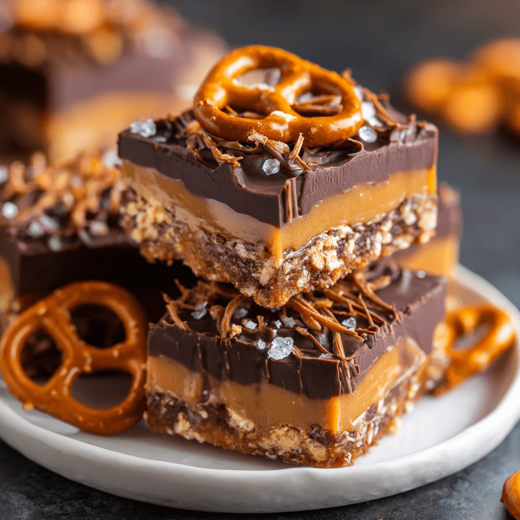 No-Bake! Chocolate Pretzel Peanut Butter Squares Made Easy!