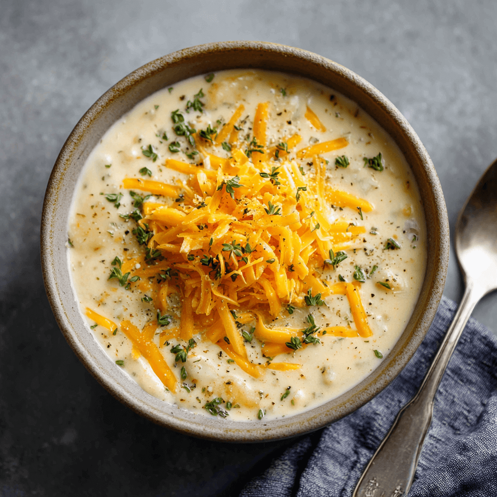 Cheddar Garlic Herb Potato Soup: A Creamy Delight Awaits!