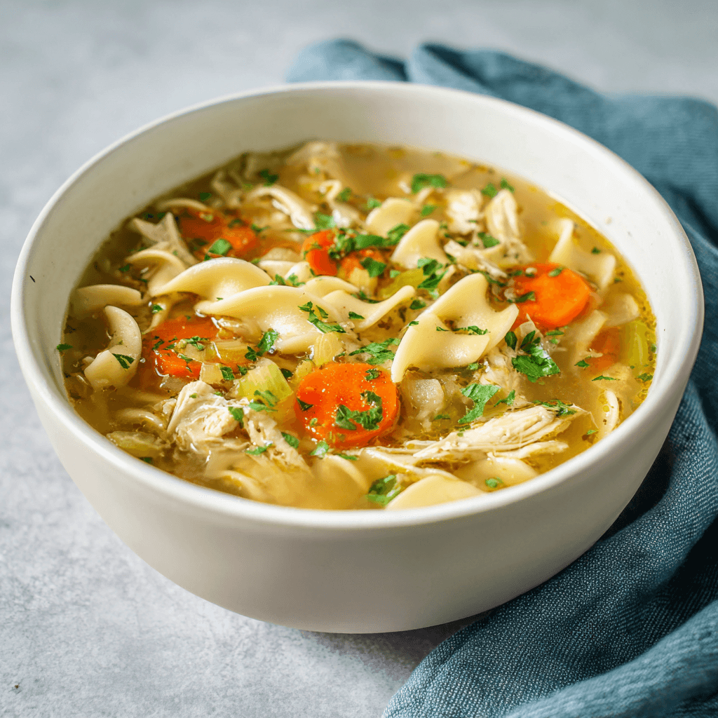 Homestyle Chicken Noodle Soup: Your Comfort in a Bowl!
