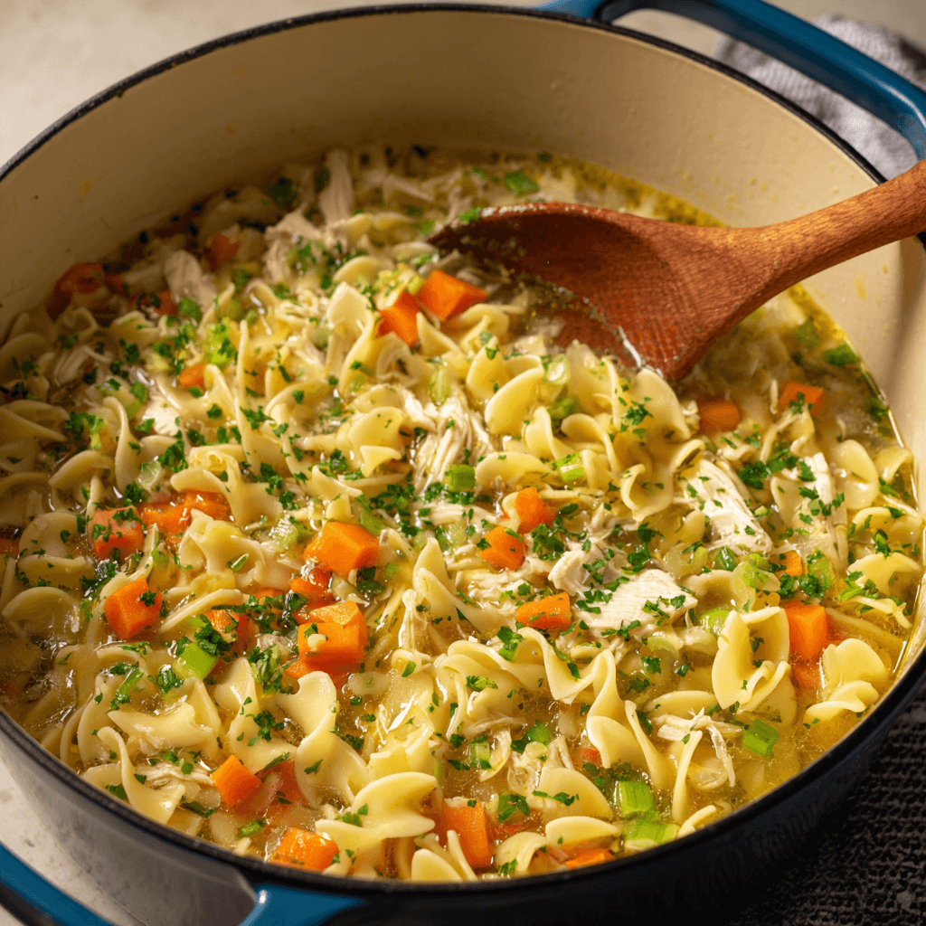 Homestyle Chicken Noodle Soup: Your Comfort in a Bowl!