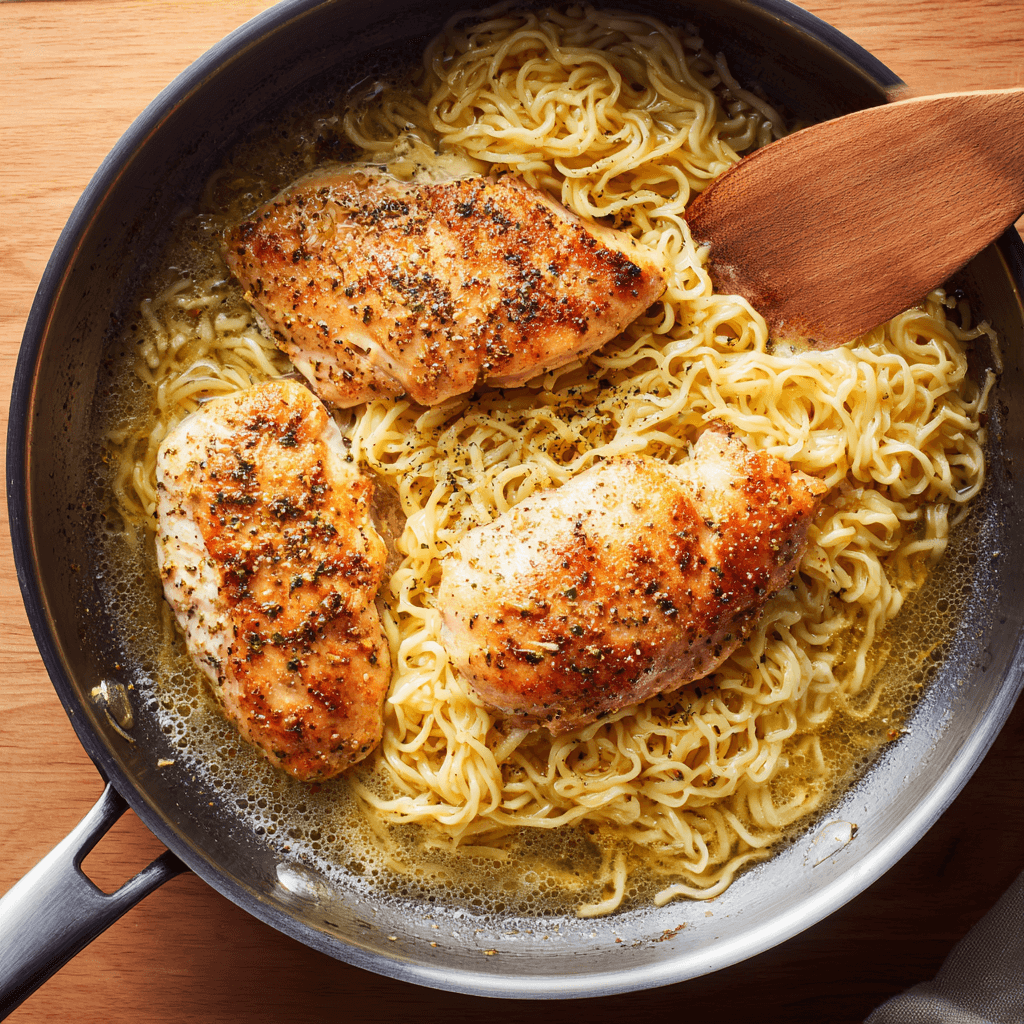 One-Pan Chicken with Buttered Noodles for Effortless Dinners