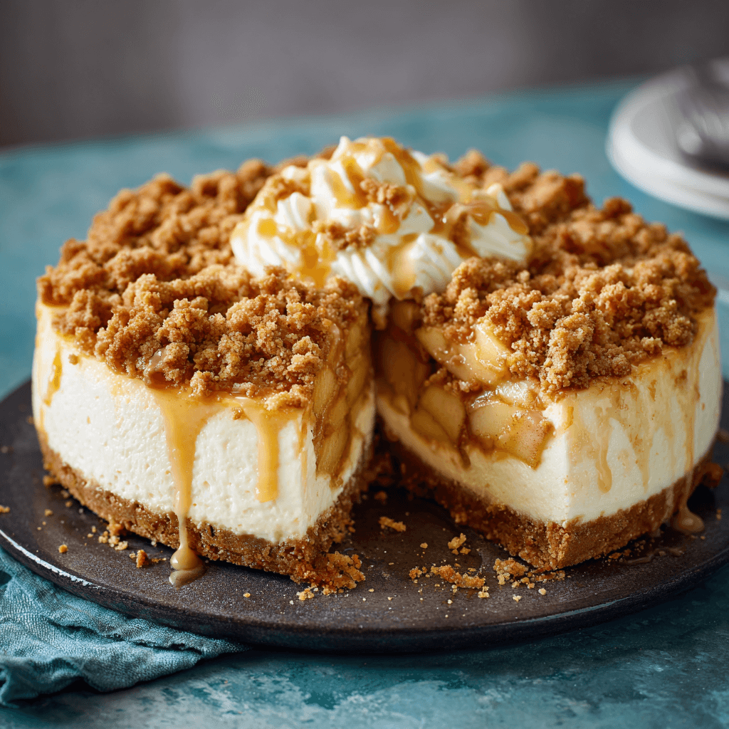 Apple Crumble Cheesecake: A Delicious Dessert Delight!