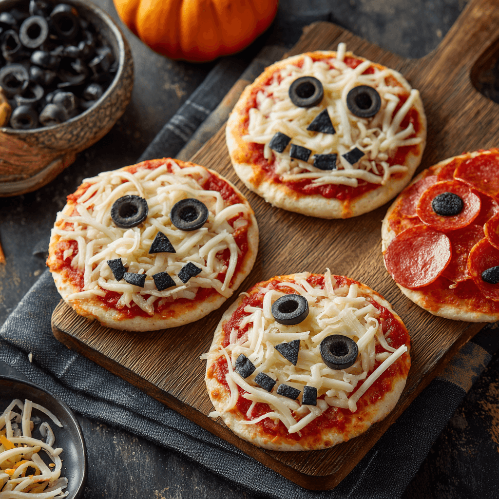 Easy Mini Halloween Pizzas That Will Delight Everyone!