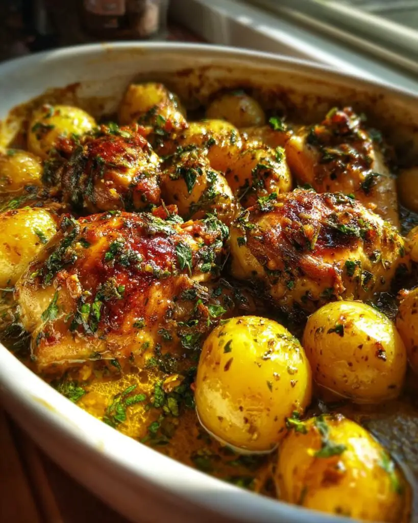 Garlic Parmesan Crockpot Chicken and Potatoes