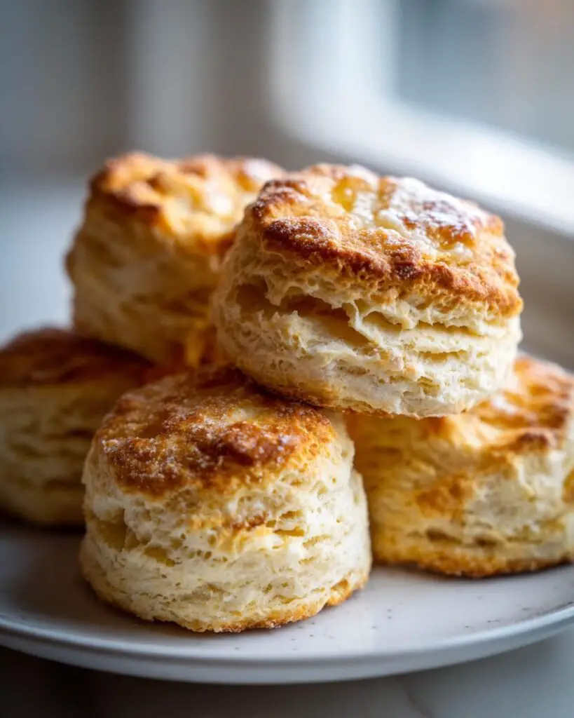 Sweet Cream Sourdough Biscuits