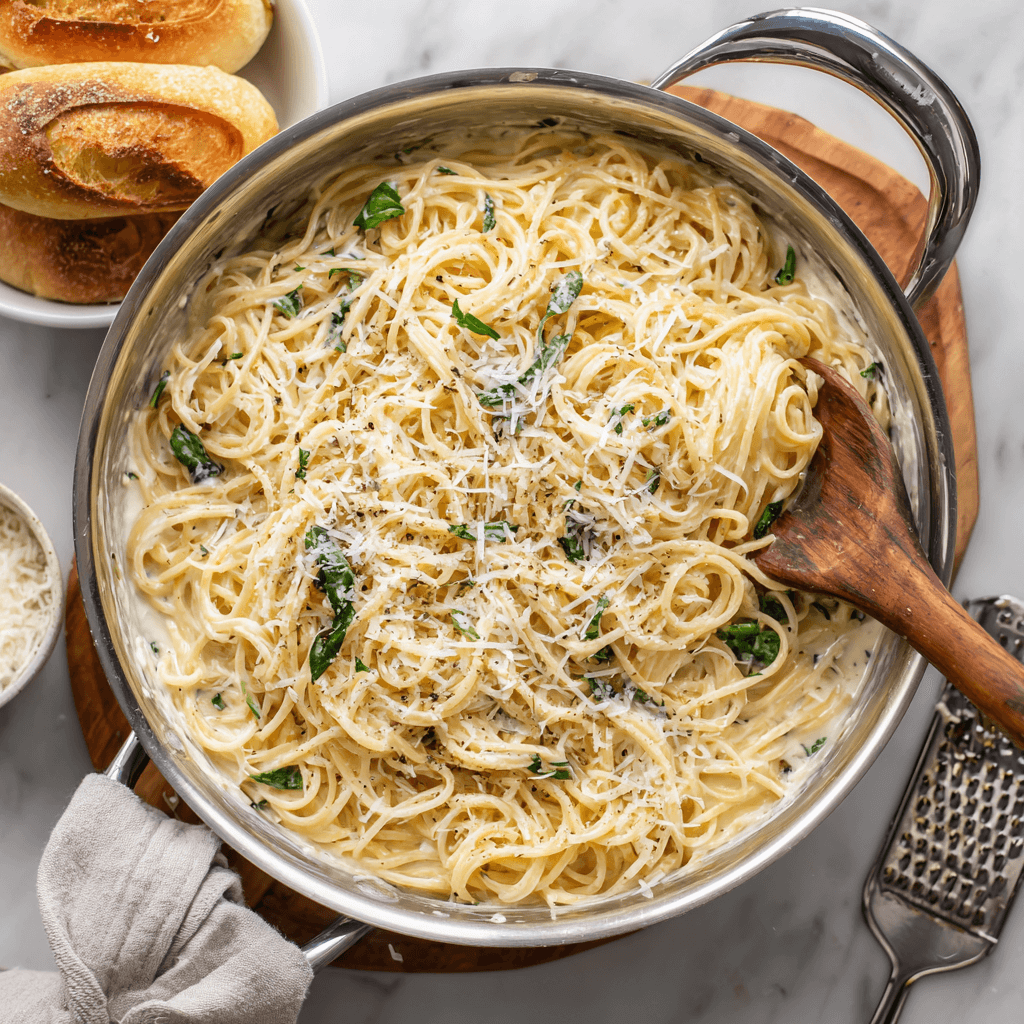 One Pot Creamy Garlic Pasta: Quick & Delicious Recipe!