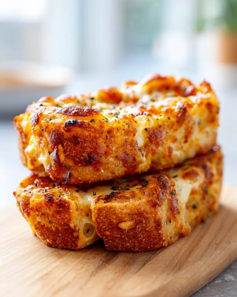 Air Fryer Cheesy Tortilla Garlic Bread