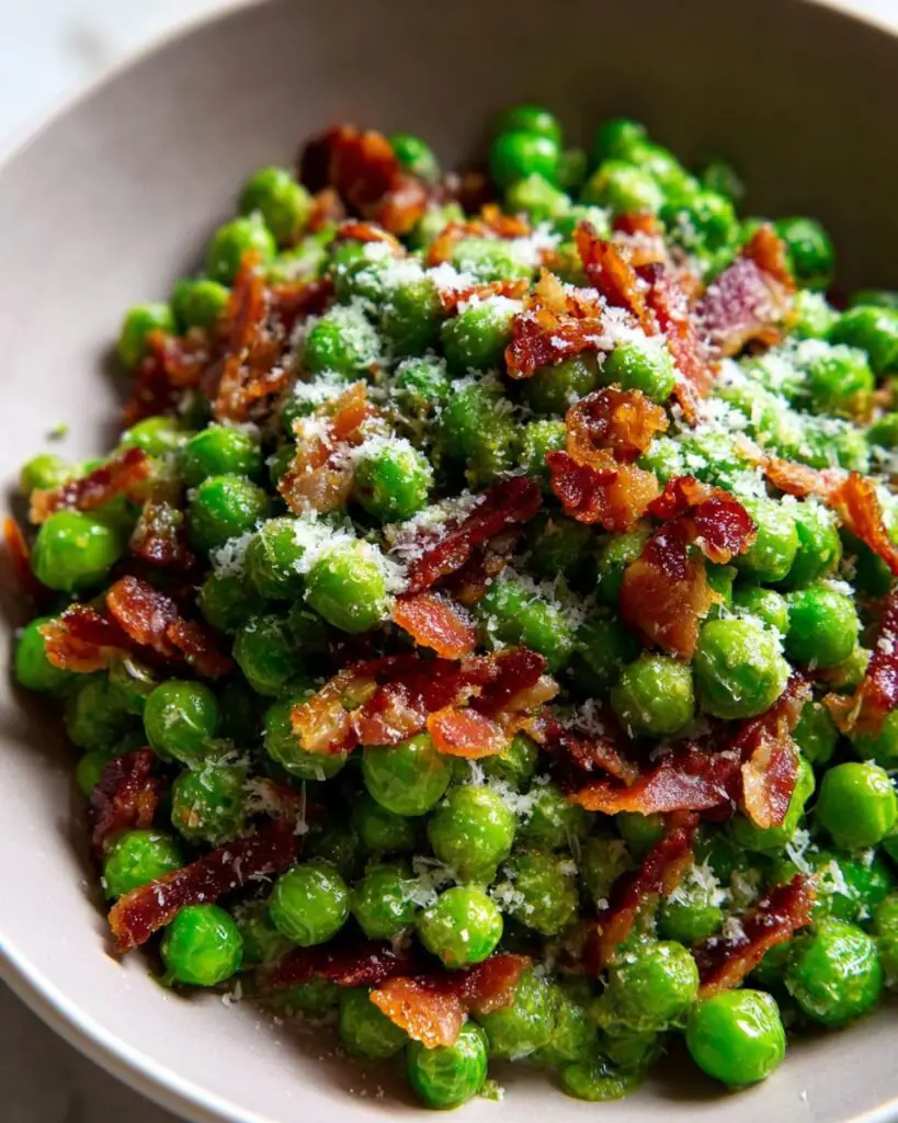 Air Fryer Frozen Peas | Easy Gourmet Side with Prosciutto & Parmesan