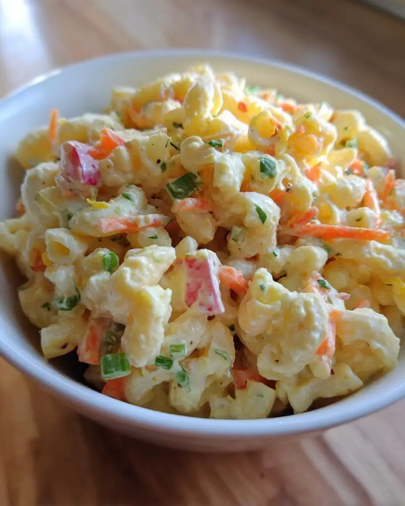 Creamy Deviled Egg Macaroni Salad