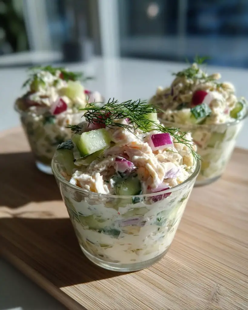 Delicious Keto Greek Yogurt Chicken Dip Cups