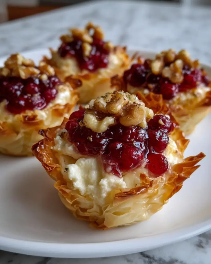 Easy Goat Cheese Cranberry Phyllo Cups That Impress Every Time