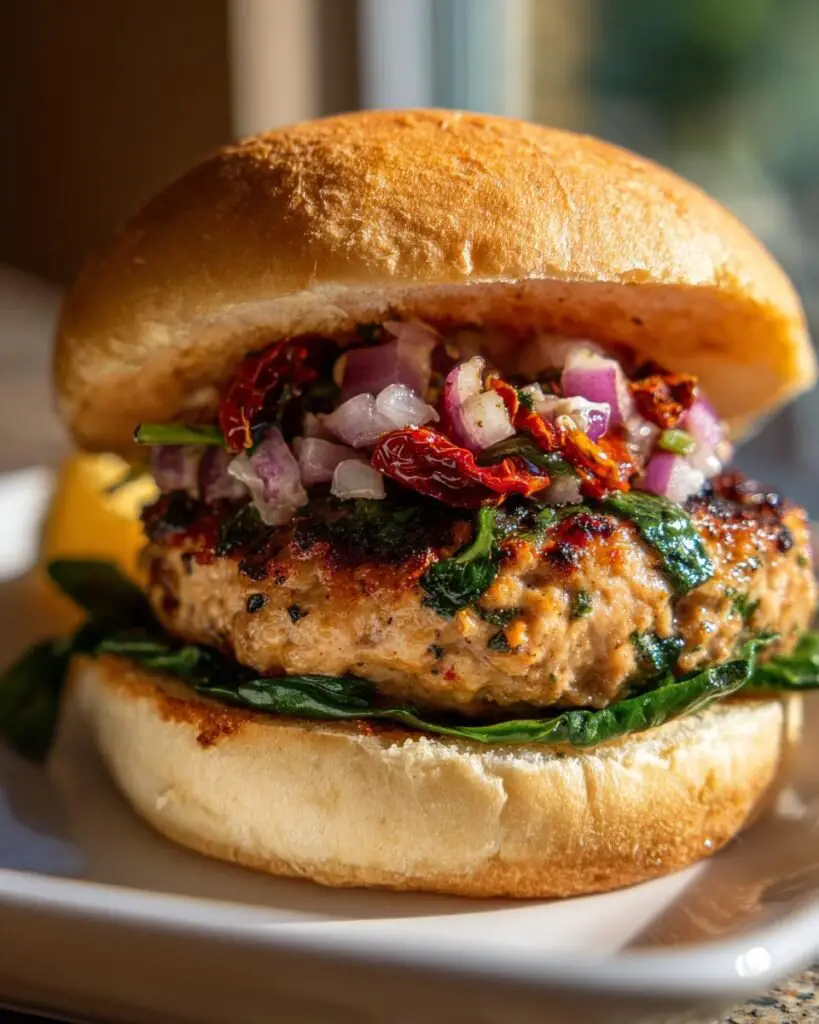 Greek Chicken Burgers