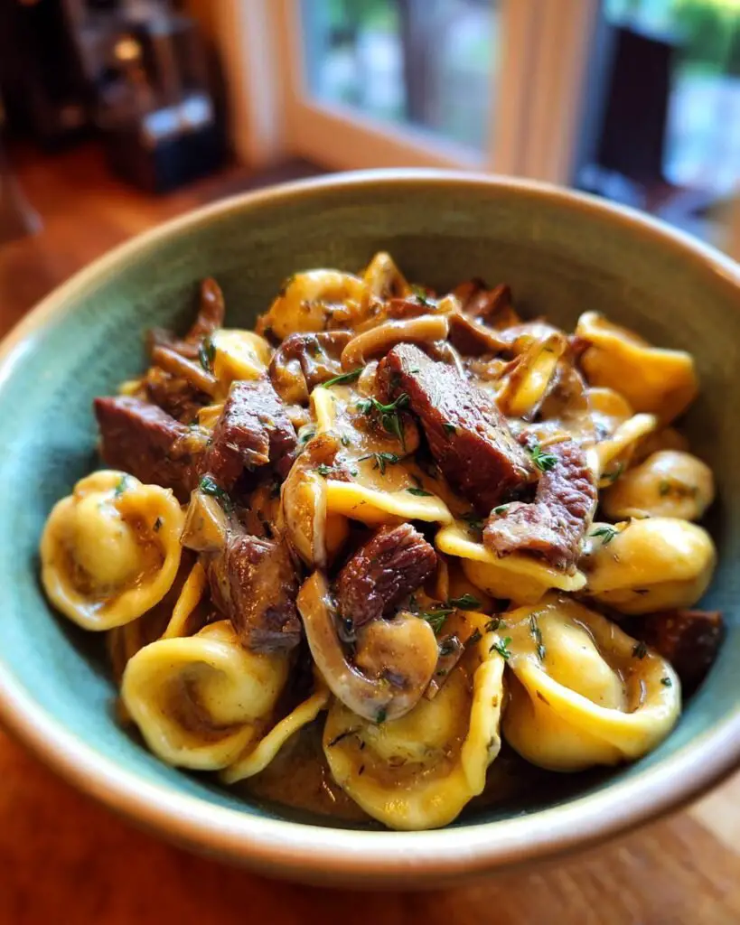 Orecchiette with Mushroom Thyme Sauce