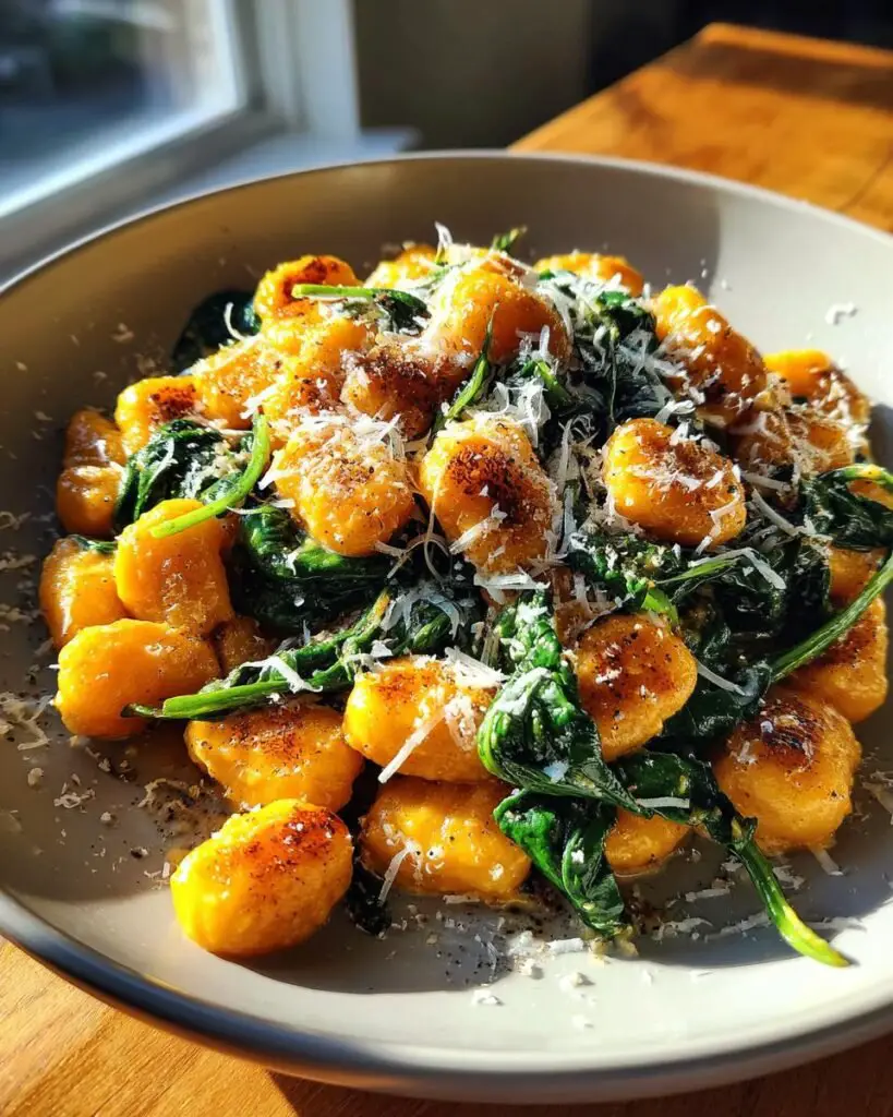 Savory Pumpkin Parmesan Gnocchi Skillet