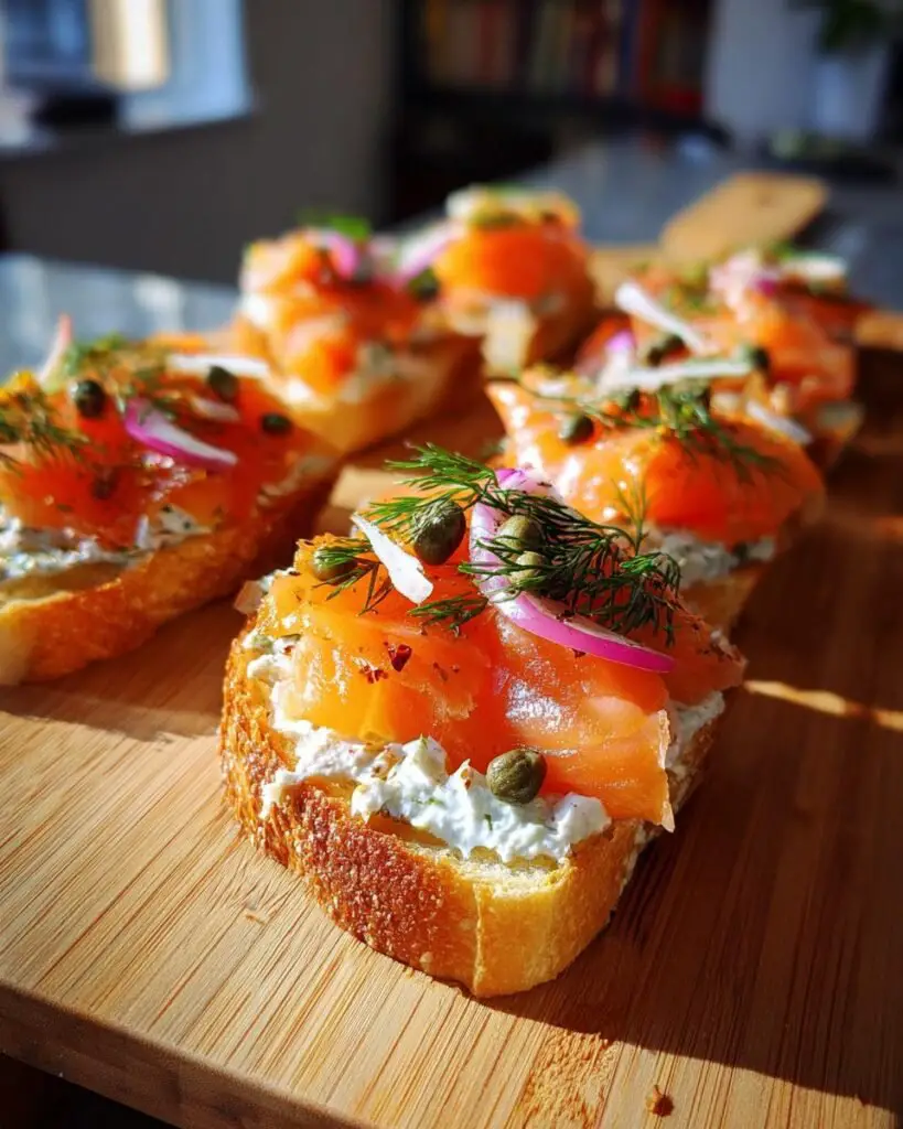 Smoked Salmon Crostini