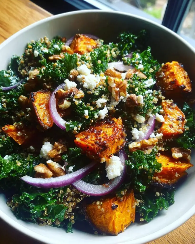 Vibrant Sweet Potato Kale Salad for a Nourishing Boost!