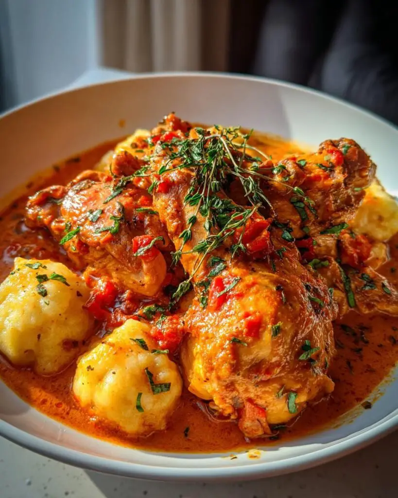 hungarian chicken paprikash