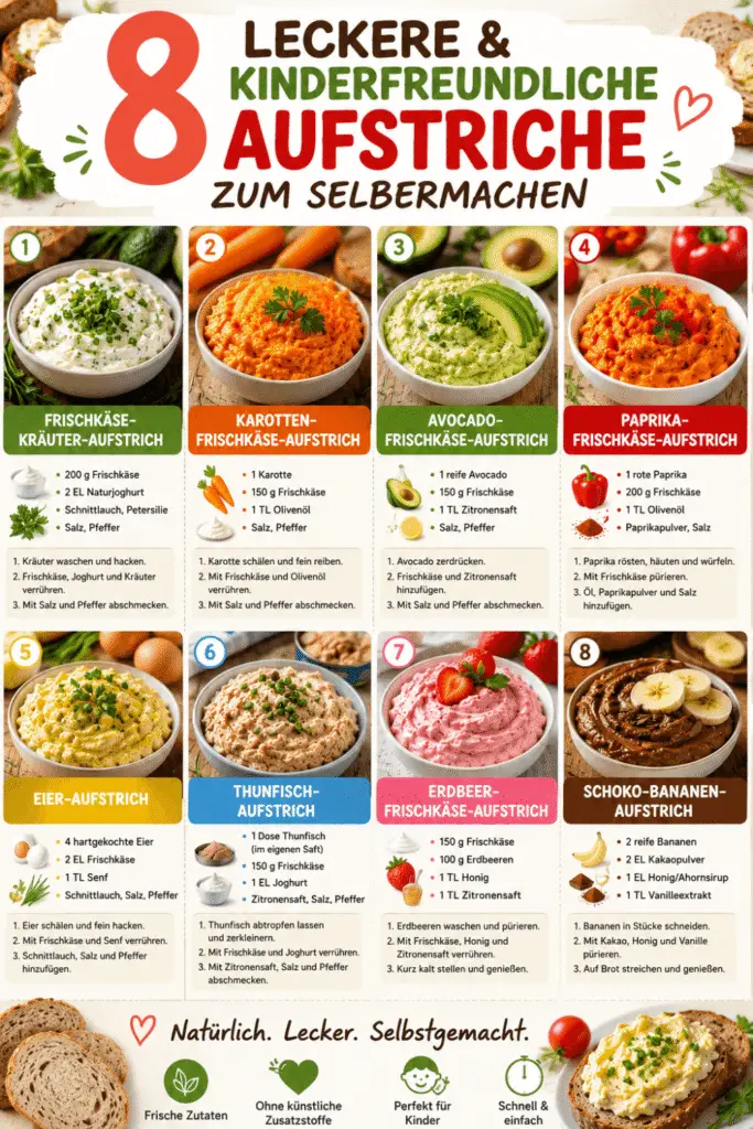 8 leckere & kinderfreundliche Aufstriche zum Selbermachen – einfache Rezepte