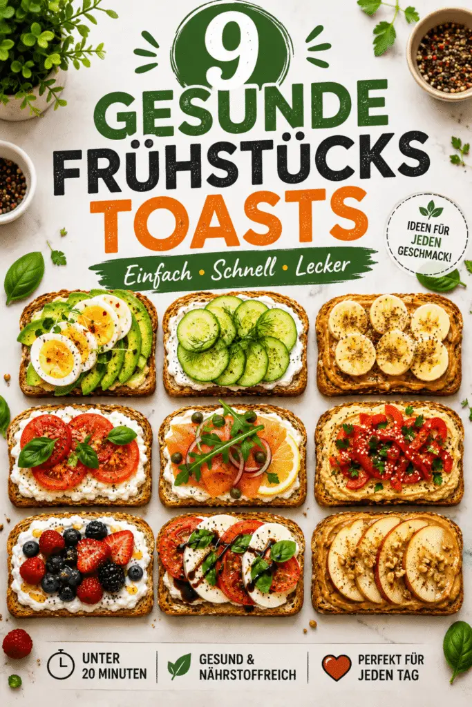 9 Gesunde Frühstücks Toasts – Schnelle und gesunde Frühstücksideen für jeden Tag