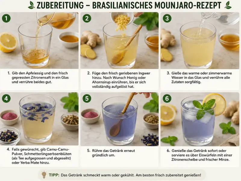 Schritt-für-Schritt Anleitung für das Brasilianische Mounjaro-Rezept