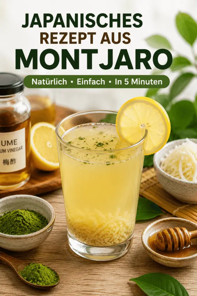 Japanisches Rezept aus Montjaro einfaches Wellness-Getränk aus Japan