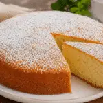 Wasserkuchen Teig in einer Glasschüssel vor dem Backen