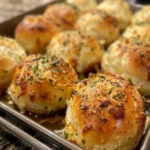 Golden Garlic Butter Cheese Bombs Fresh Out of the Oven