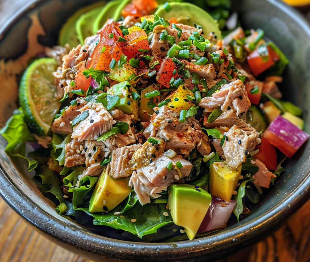 Zesty Tuna Salad in a Bowl