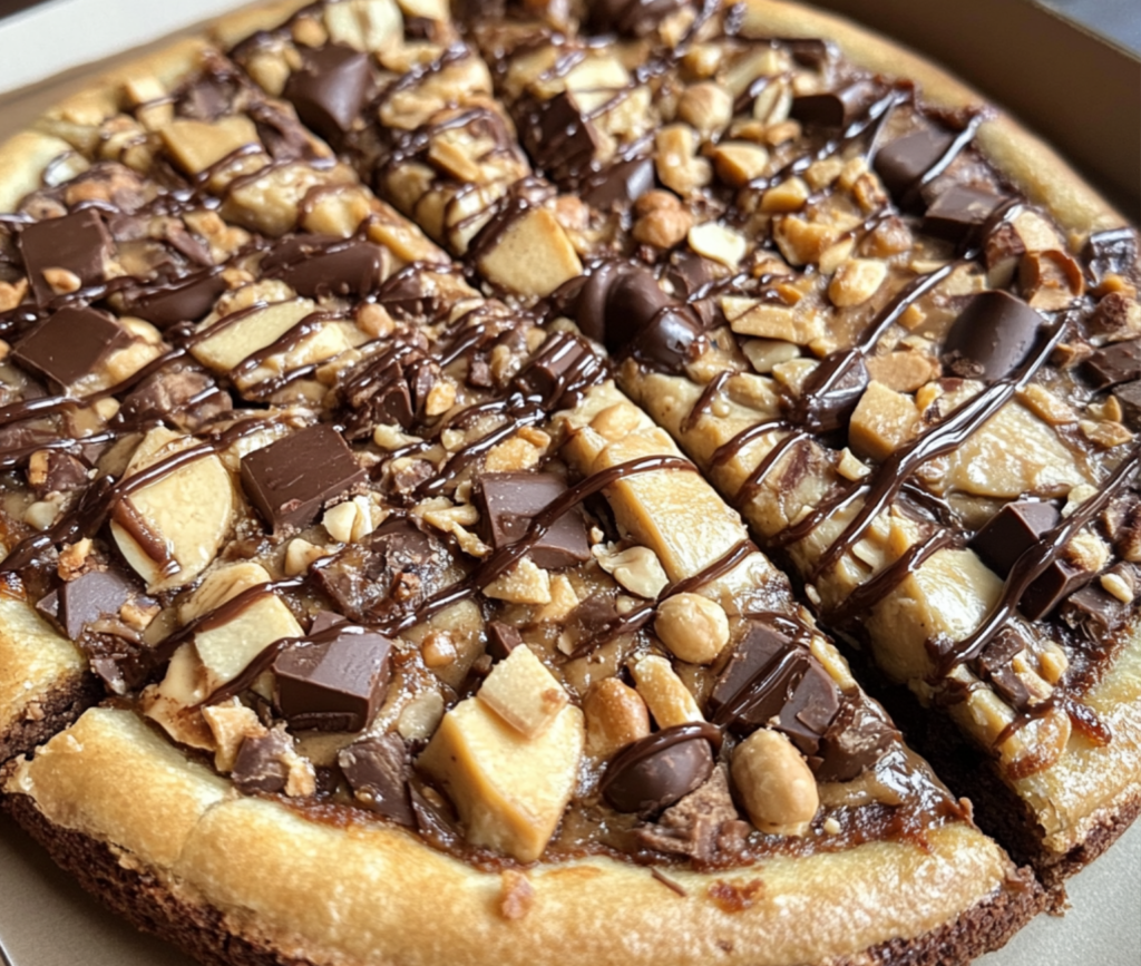 Decadent Peanut Butter Brownie Pizza