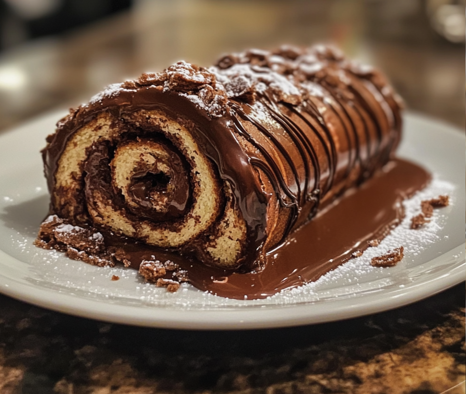 Perfectly Rolled Homemade Chocolate Roll