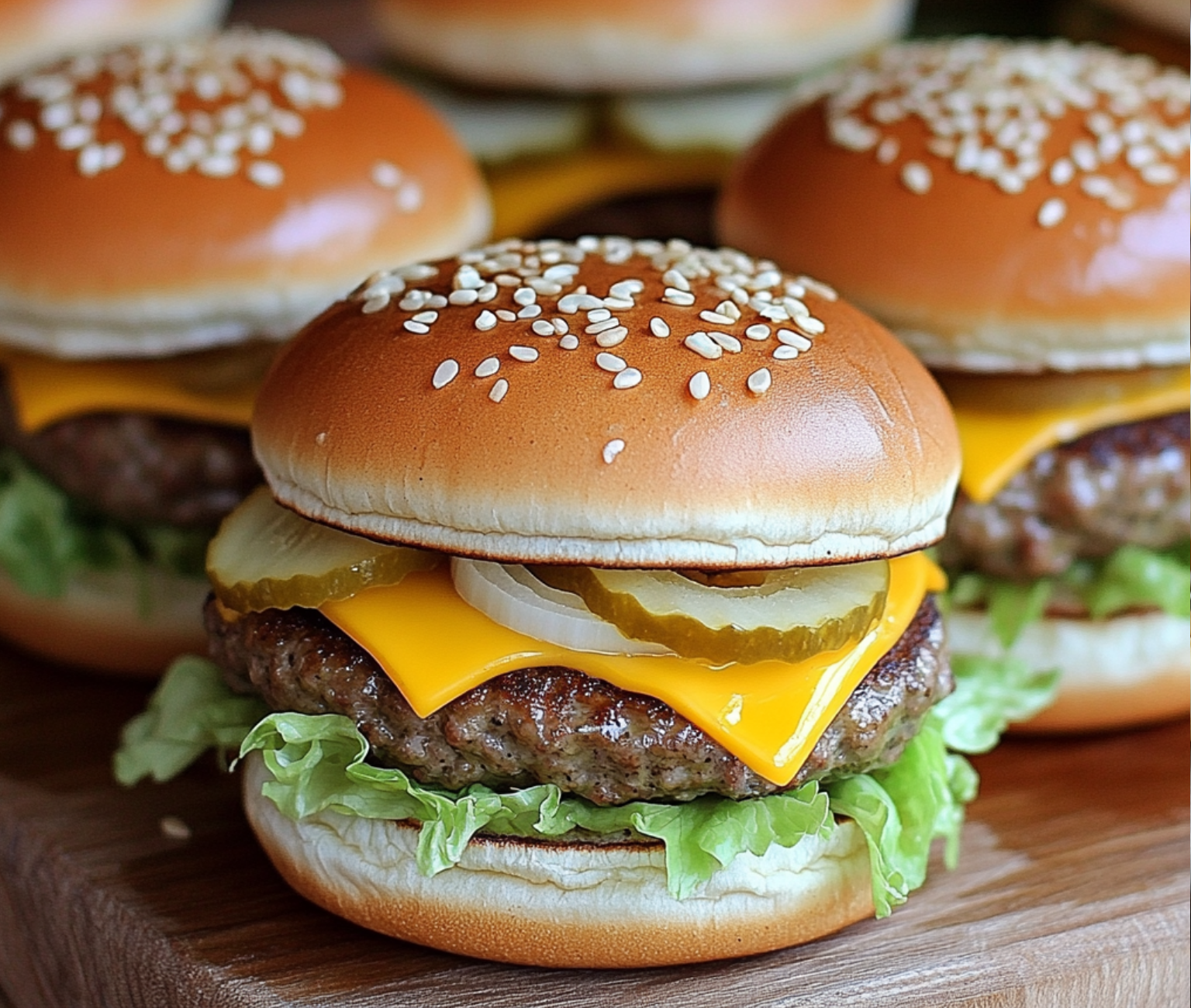 Perfectly Stacked Mini Big Mac Sandwiches