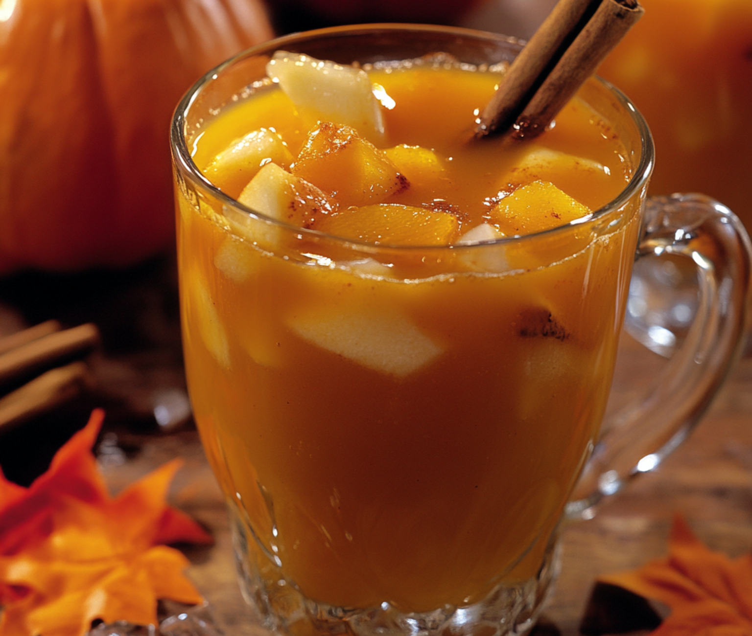 Autumn Pumpkin Punch in a Festive Setting