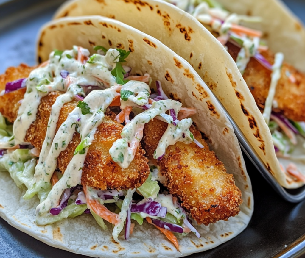 Crispy Fish Tacos with Cilantro Lime Slaw – A Flavorful Feast