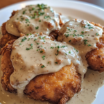 Crispy Pan Fried Chicken with Creamy Gravy