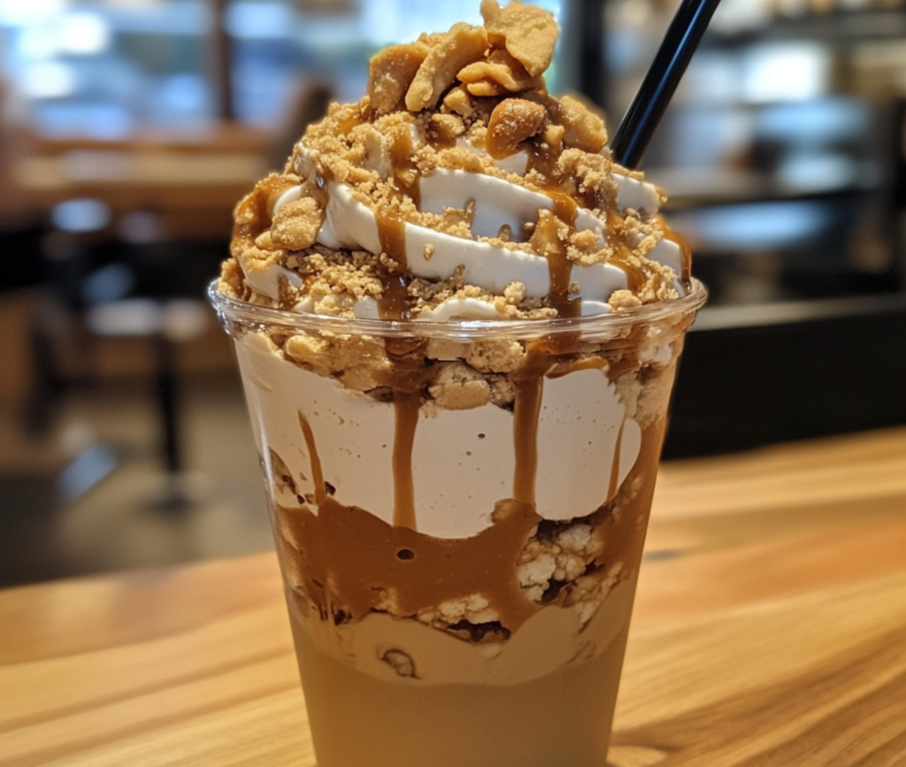 Delicious Peanut Butter Frappuccino Sundae