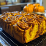 Freshly Baked Pumpkin Cinnamon Swirl Bread