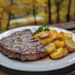 Garlic Butter Steaks with Cheesy Baked Potatoes – A Delicious Comfort Meal