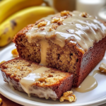 Gooey Banana Bread with Maple Glaze - Perfect Breakfast Treat