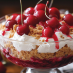 Layered Classic Cherry Delight Dessert