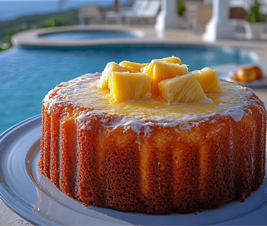 Moist and Fluffy Pineapple Cream Cheese Cake