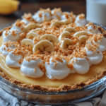 A Perfect Slice of Banana Coconut Cream Pie