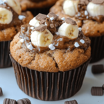 Banana S'mores Muffins: A Gooey Chocolate and Marshmallow Treat