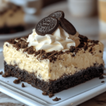 Creamy Oreo Cheesecake Dump Cake Layers