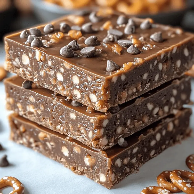 Peanut Butter Pretzel Crunch Bars: Easy & Delicious Recipe