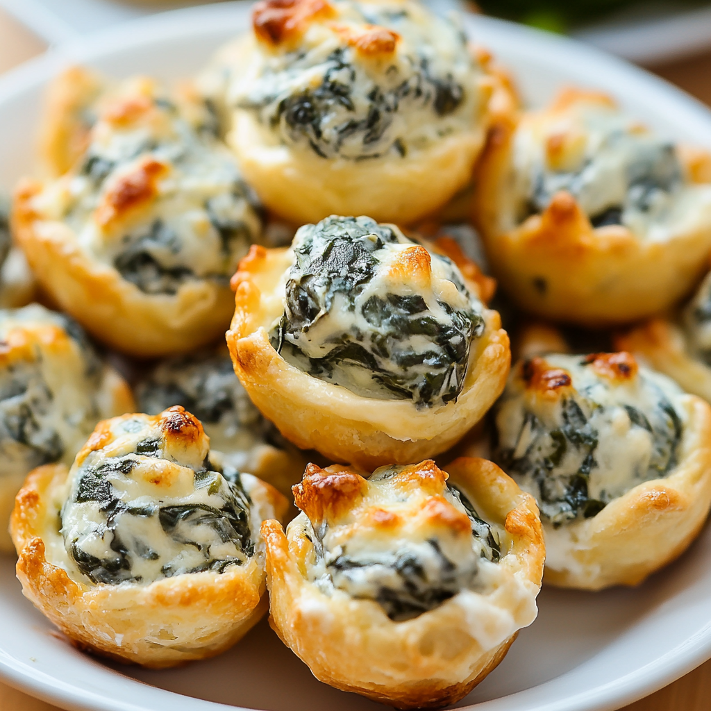 Spinach Dip Bites Appetizer Platter
