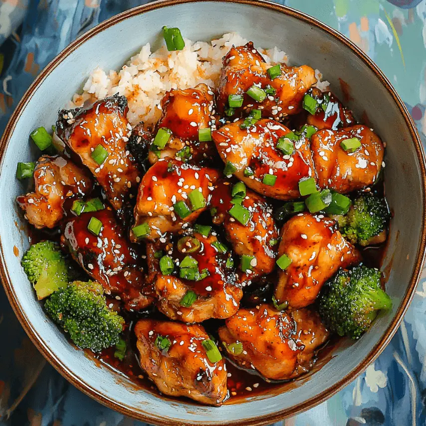 Crispy Chinese Honey Garlic Chicken Fresh from the Pan