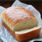 Freshly Baked Easy Homemade White Bread Loaf
