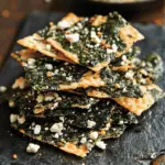 Mediterranean Spinach and Feta Cheese Crisps Freshly Baked