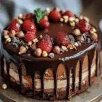 Nutella Mascarpone Cake with Rich Chocolate Ganache