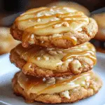 Salted Caramel Cheesecake Cookies with Caramel Drizzle